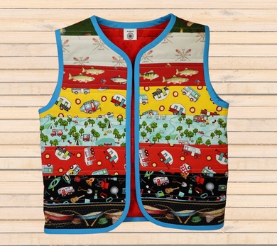 Outdoors child quilted vest size 6