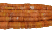 Load image into Gallery viewer, Rolags for Spinning - 86g -  Mixed Fibres, Merino Wool, Bamboo &amp; Sari Silk
