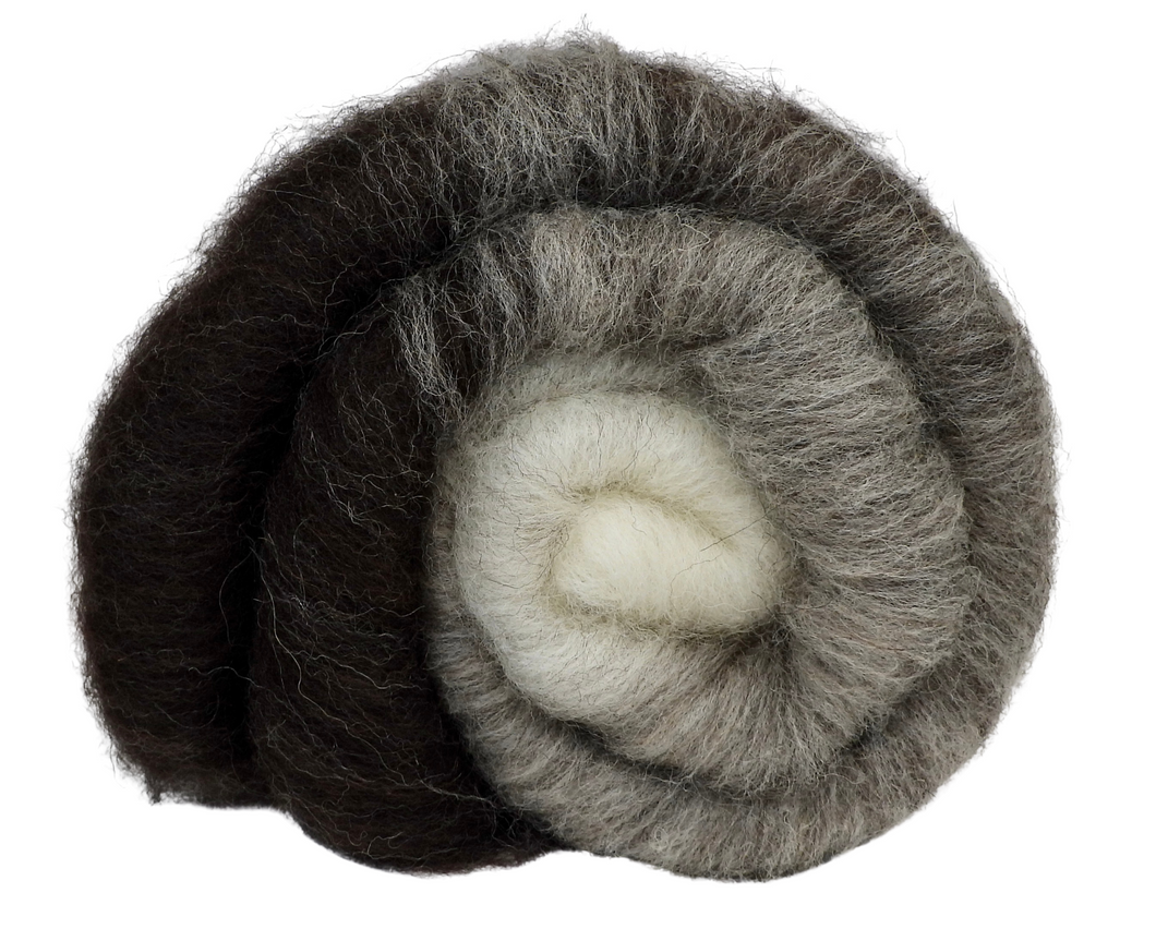 Carded Art Batt for Spinning - 101g - 100% Shetland Wools