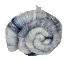 Load image into Gallery viewer, Carded Art Batt for Spinning - 111g - Mixed Fibres, Wools &amp; Sparkle
