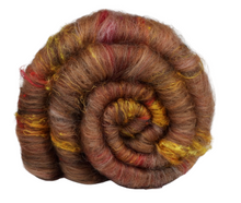 Load image into Gallery viewer, Carded Art Batt for Spinning - 112g - Mixed Fibres - Mostly Wools
