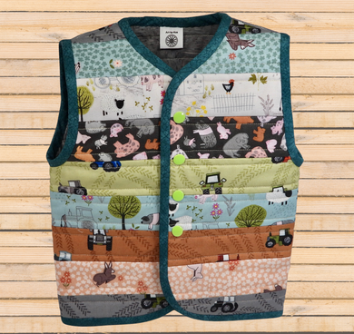 quilted toddler vest