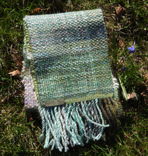Load image into Gallery viewer, Handwoven Scarf in Handspun Wools
