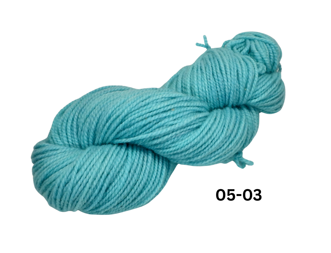 Hand Dyed WORSTED weight 100%  Wool Yarn - Full Skein