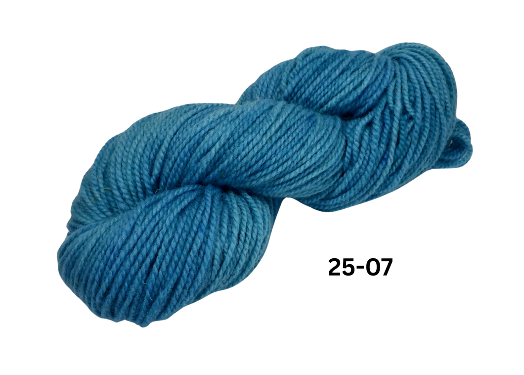 Hand Dyed WORSTED weight 100%  Wool Yarn - Full Skein