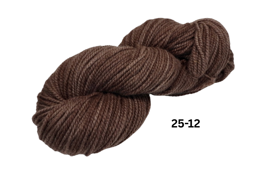 Hand Dyed WORSTED weight 100%  Wool Yarn - Full Skein