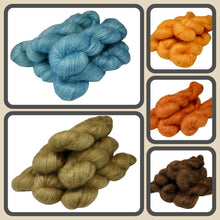 Load image into Gallery viewer, Hand Dyed Lace Yarn (Fine Kid Mohair 70% / Silk 30%) 50g **NEW COLOURS ADDED
