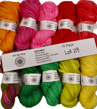 Load image into Gallery viewer, 10 PACK - Hand Dyed Mini Skeins - 100% Wool - Lot 29
