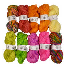 Load image into Gallery viewer, 10 PACK - Hand Dyed Mini Skeins - 100% Wool - Lot 34
