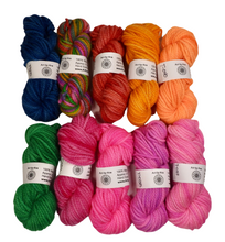 Load image into Gallery viewer, 10 PACK - Hand Dyed Mini Skeins - 100% Wool - Lot 37

