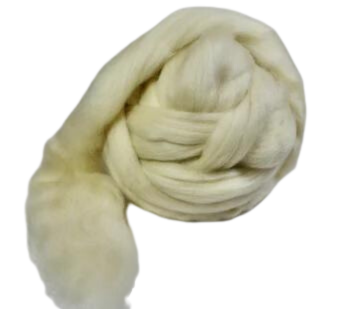 White BFL (Bluefaced Leicester) Top  -  100g