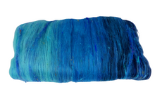 Load image into Gallery viewer, Carded Art Batt for Spinning - 97g - Merino Wool/Mixed Fibre/Sari Silk

