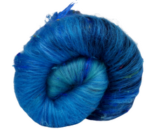 Load image into Gallery viewer, Carded Art Batt for Spinning - 97g - Merino Wool/Mixed Fibre/Sari Silk
