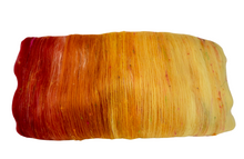 Load image into Gallery viewer, Carded Art Batt for Spinning - 111g - 100% Merino Wool &amp; Touch of Bamboo &amp; Sari Silk
