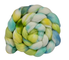 Load image into Gallery viewer, Hand Dyed SUPERWASH Merino &amp; Nylon Top / 123g / Braid for Spinning
