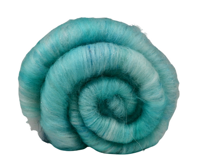 Turquoise Carded Art Batt