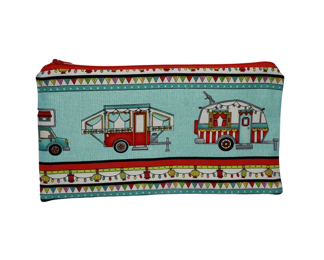 Lined Pencil Case Size Notions Bag / Zip Bag