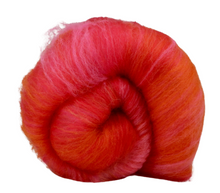 Load image into Gallery viewer, Carded Art Batt for Spinning - 88g - Hand Dyed Wools - *NEW
