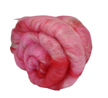 Load image into Gallery viewer, Carded Art Batt for Spinning - 111g - Hand Dyed Wools, Wool, Silk &amp; Sari Silk - *NEW
