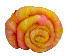 Load image into Gallery viewer, Carded Art Batt for Spinning - 110g - Hand Dyed Wools, Wool, Silk &amp; Sari Silk - *NEW
