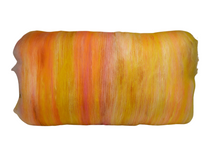 Load image into Gallery viewer, Carded Art Batt for Spinning - 110g - Hand Dyed Wools, Wool, Silk &amp; Sari Silk - *NEW
