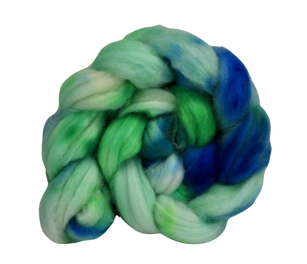 Hand Dyed SUPERWASH Merino & Nylon Top /87g / Braid for Spinning - *NEW