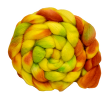 Load image into Gallery viewer, Hand Dyed BFL Top 159g (Blue Faced Leicester) / Braid for Spinning
