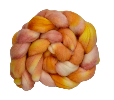 Hand dyed BFL roving
