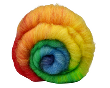 Load image into Gallery viewer, Carded Art Batt for Spinning - 125g - Hand Dyed Mixed Wools *NEW*
