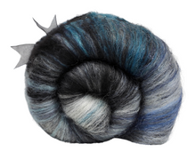 Load image into Gallery viewer, Carded Art Batt for Spinning - 96g - Mixed Fibres, Mixed Wools, Sparkle
