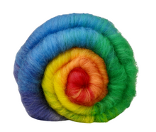 Load image into Gallery viewer, Carded Art Batt for Spinning - 116g - Hand Dyed Mixed Wools *NEW*
