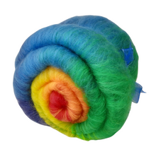 Load image into Gallery viewer, Carded Art Batt for Spinning - 116g - Hand Dyed Mixed Wools *NEW*

