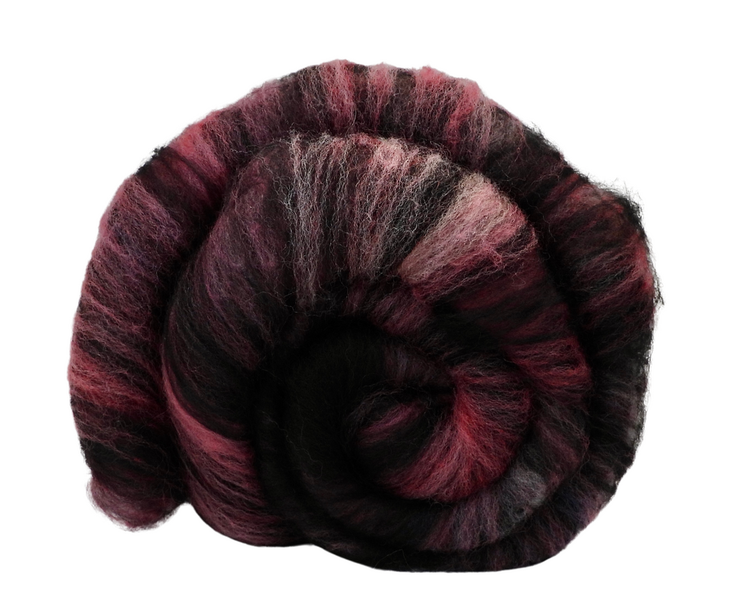 Carded Art Batt for Spinning - 101g - Mixed  Fibres & Wools
