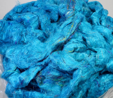 Turquoise Sari Silk
