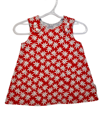 daisy print baby dress