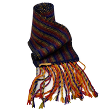 Load image into Gallery viewer, Handwoven Scarf in Wool - Rainbow
