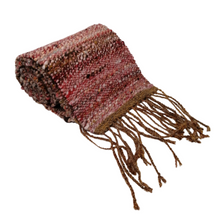 Load image into Gallery viewer, Earthy Handwoven Scarf in Handspun Wools *
