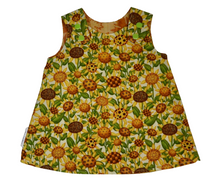 Load image into Gallery viewer, Sunflower newborn baby dress
