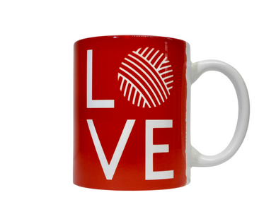 Love knitting mug