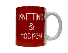 Load image into Gallery viewer, Knitting &amp; Hockey Mug
