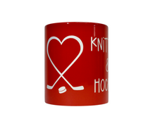 Load image into Gallery viewer, Mug - Fun Knitting Mug -  RED
