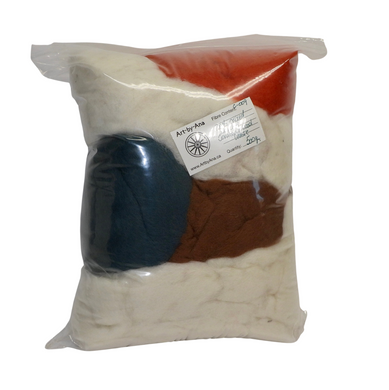 Carded Corriedale Wool Waste