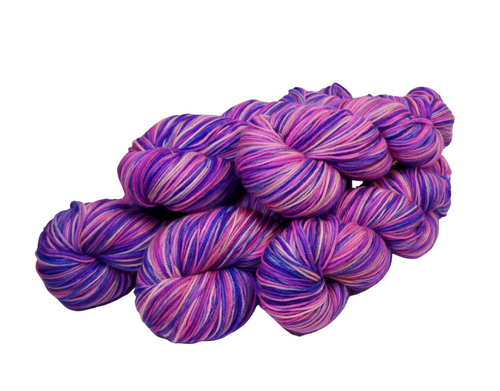 variegated hand dyed sock yarn