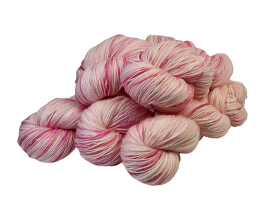 Soft pink sock yarn