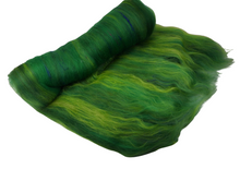 Load image into Gallery viewer, Carded Art Batt for Spinning - 110g - Mixed Fibres, mostly wools
