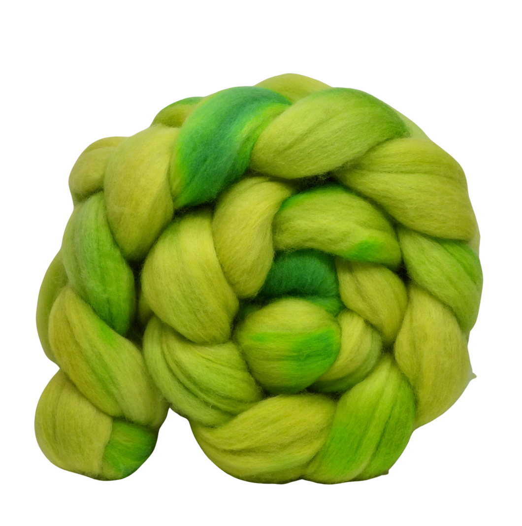 Hand Dyed SUPERWASH Merino & Nylon Top / 85g / Braid for Spinning