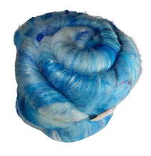 Load image into Gallery viewer, Carded Art Batt for Spinning - 109g - Mixed Fibres &amp; Wools with some silk
