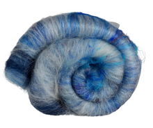 Load image into Gallery viewer, hand carded art batt for spinning art yarn

