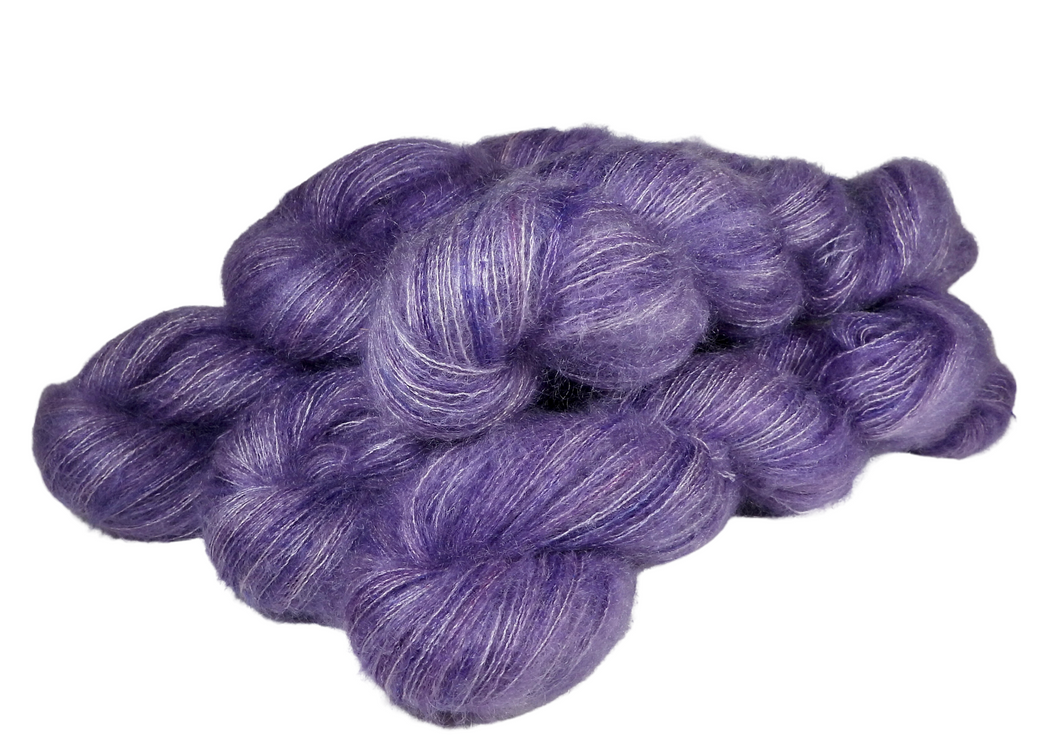 Hand Dyed Lace Yarn (Fine Kid Mohair 70% / Silk 30%) 50g