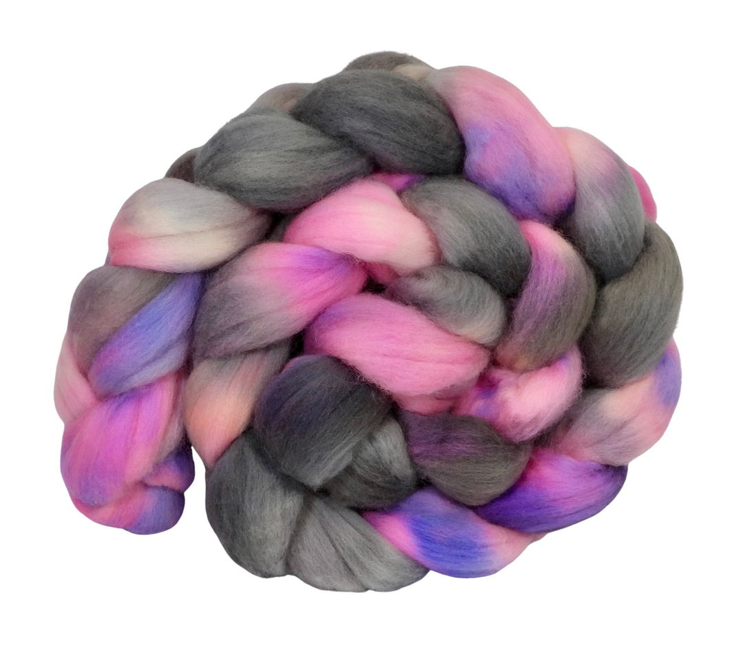 Hand Dyed Merino Top / 137g / Braid for Spinning
